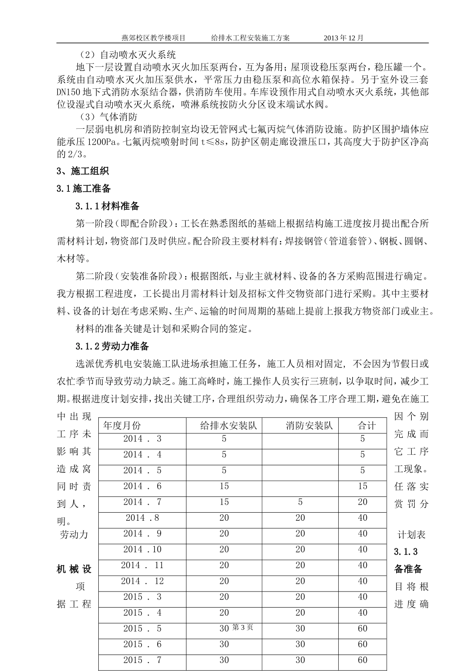 美院给排水安装施工方案_第3页