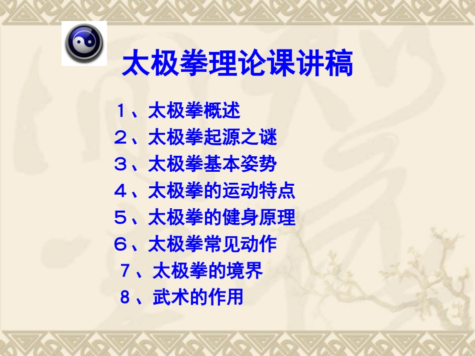 中华武术之太极拳_第1页
