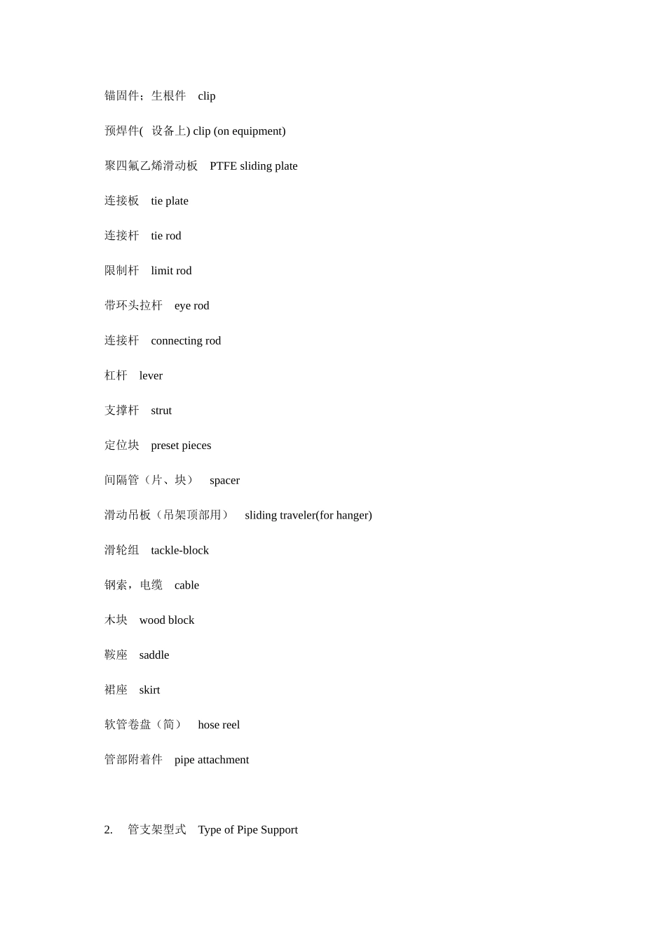 管道支吊架 Pipe Supports and Hangers_第2页