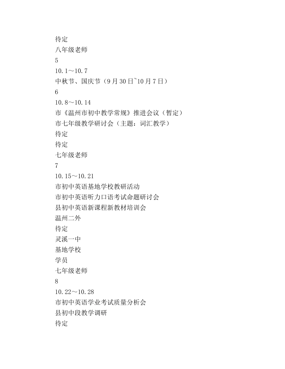 教研室下半年学科教研活动工作参考计划 _第3页