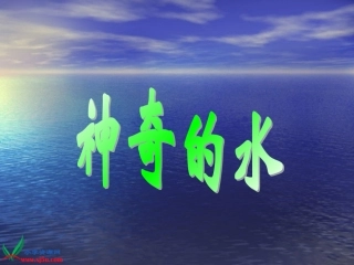 《神奇的水》课件