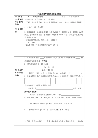 二元一次方程组 (3)