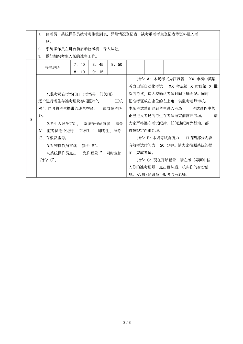 南通竹行中学英语听力口语考试工作手册_第3页