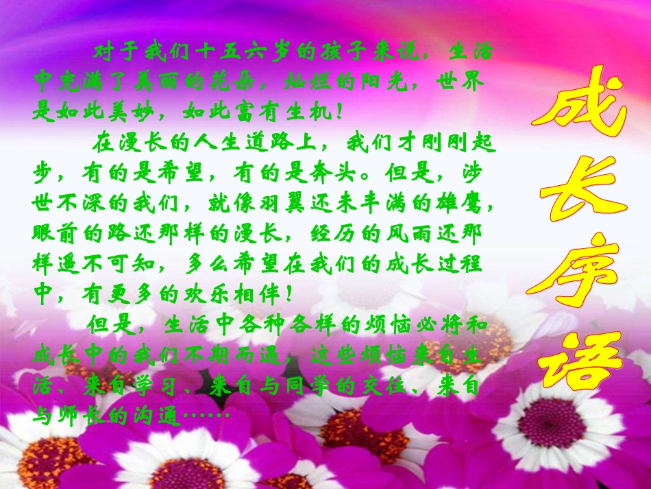 七年级《成长的烦恼》课件(1)_第2页