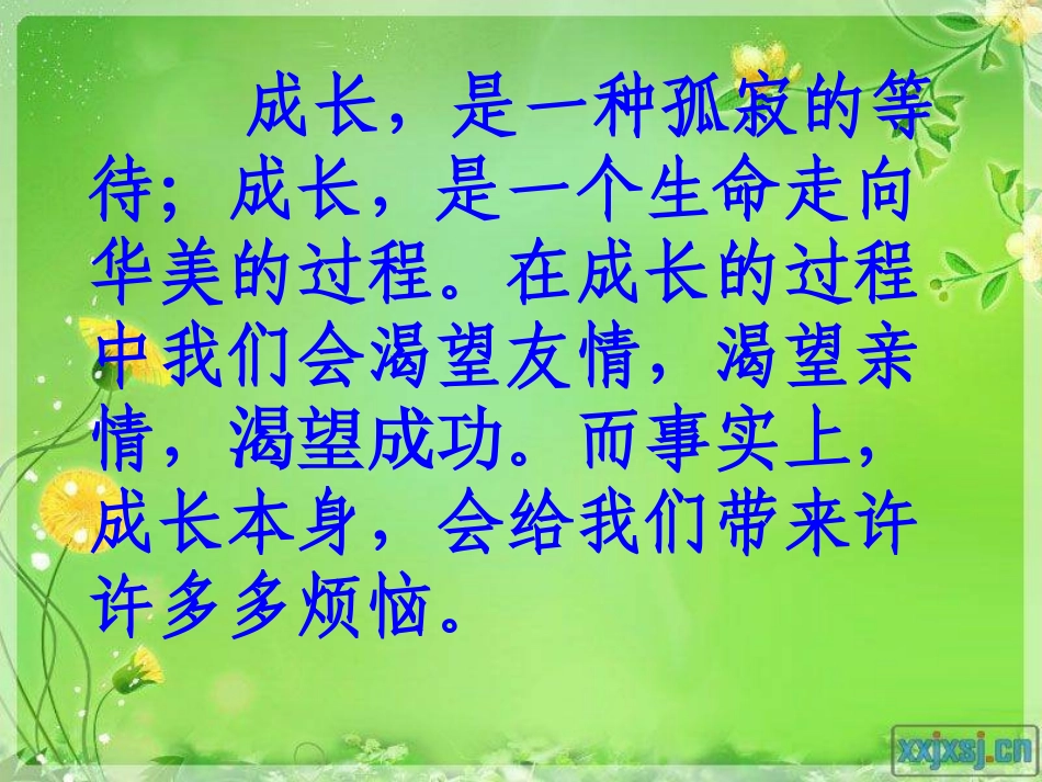 七年级《成长的烦恼》课件(1)_第3页