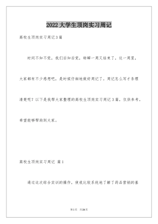 2024大学生顶岗实习周记_2
