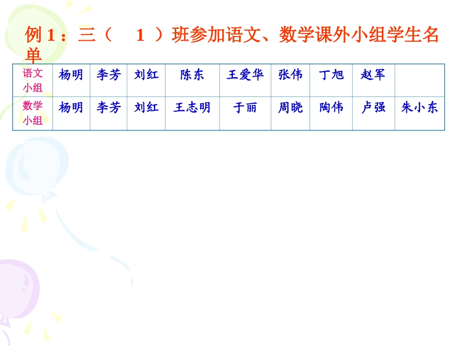 小学数学人教版三年级下：数学广角(集合图)课件_第3页