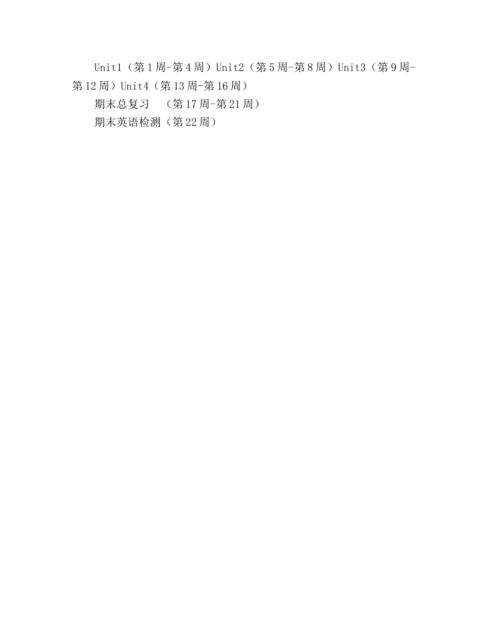 罗镇罗镇乡五年级英语教学工作参考计划（2020学年度第二学期） _第3页