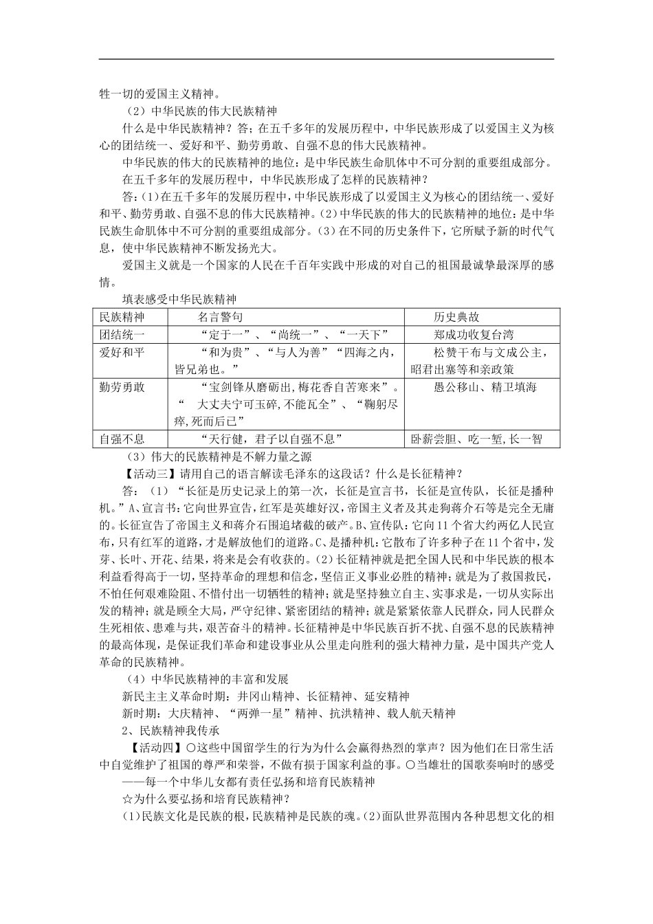 九年级政治中华文化与民族精神_第3页
