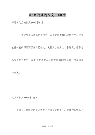 2024元旦的作文1000字_19