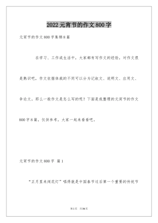 2024元宵节的作文800字_20