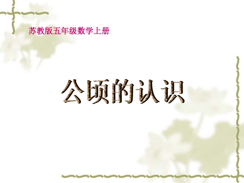 《公顷的认识》_第1页