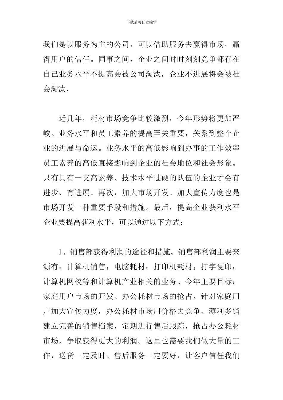 电脑销售2024工作计划_第2页