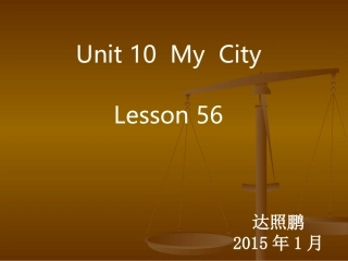 四年级下册《unit10lesson55》PPT课件（人教新起点）