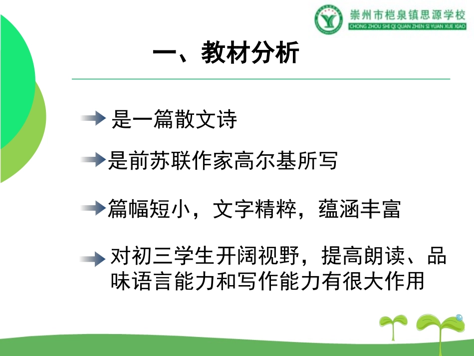 《海燕》说课课件_第3页