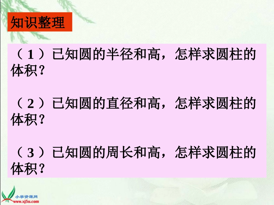 （苏教版）六年级数学下册课件圆柱的体积练习课_第3页