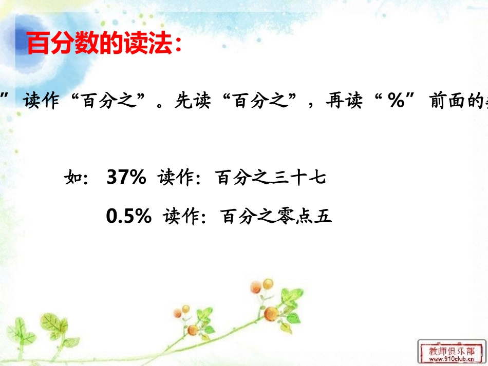 六年级下册第六单元百分数课件_第3页