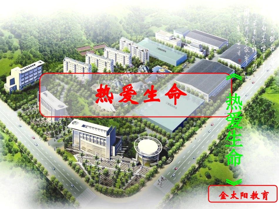 《热爱生命》课件_第1页