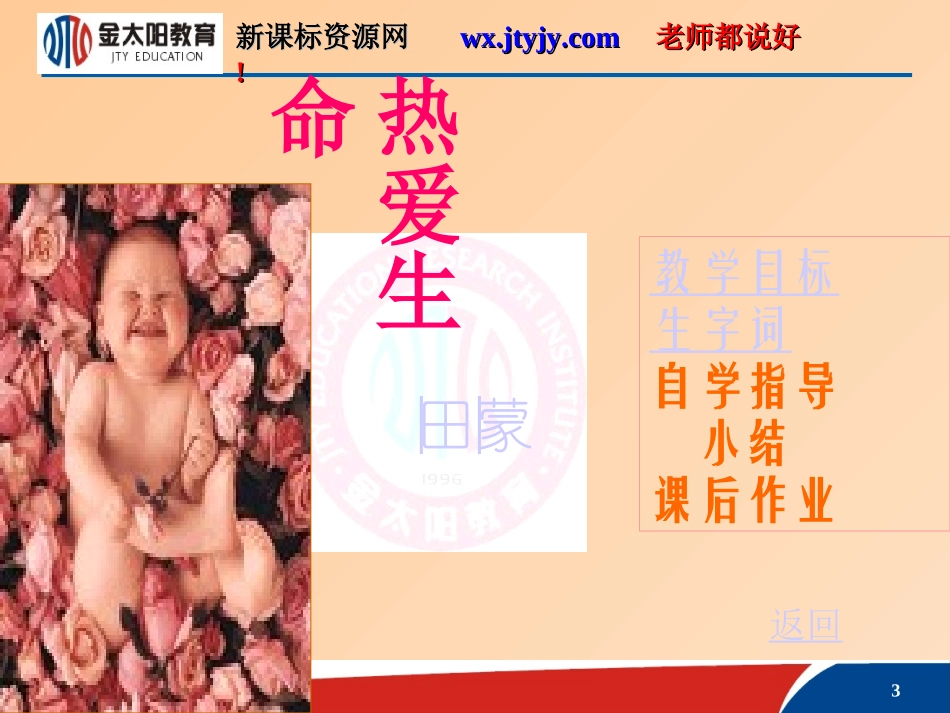 《热爱生命》课件_第3页