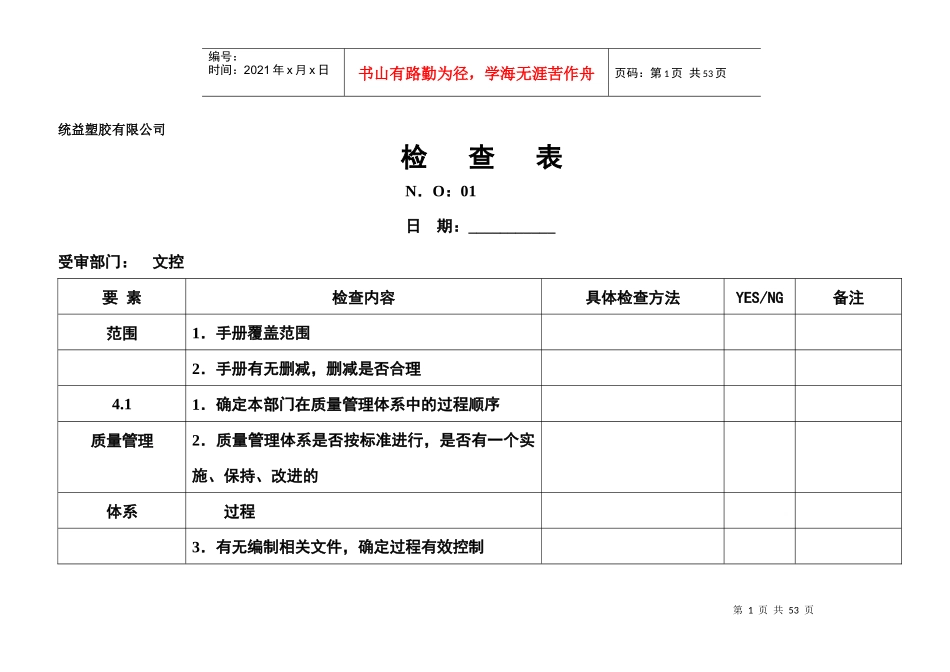 内部质量审核表_第1页