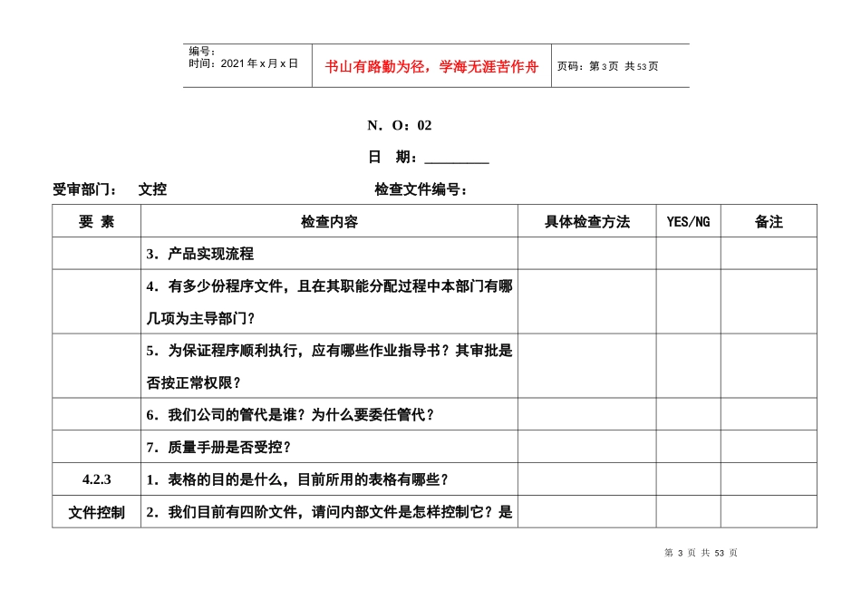 内部质量审核表_第3页