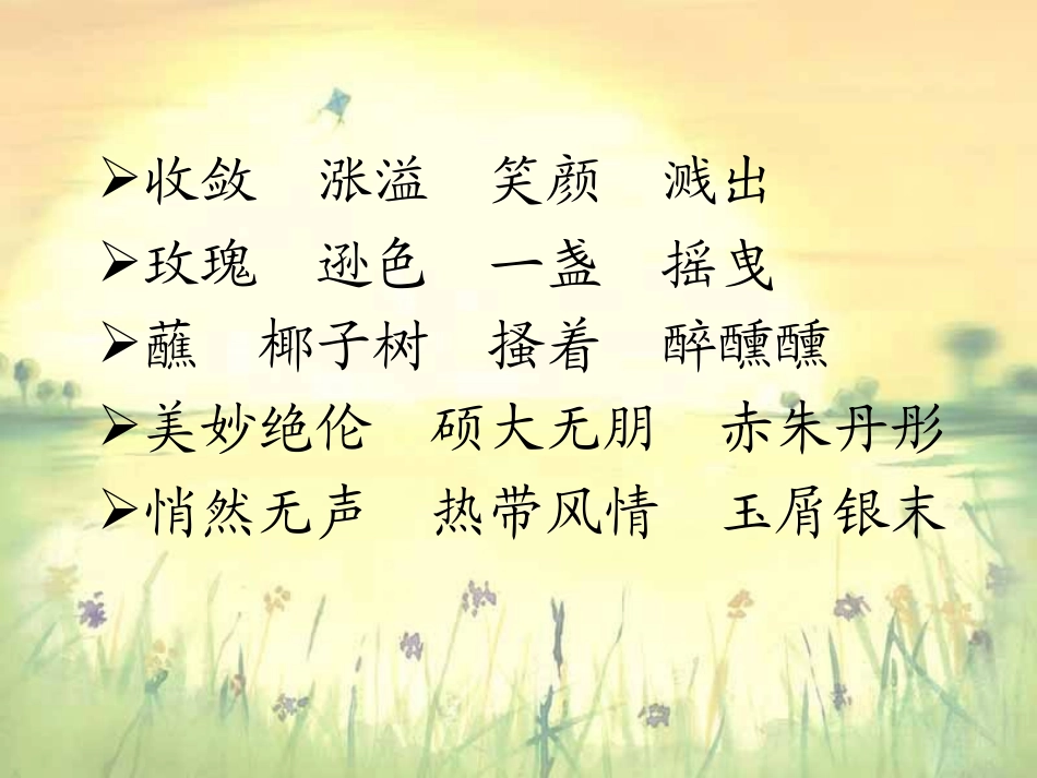 苏教版小学语文六年级下册《三亚落日》课件_第2页