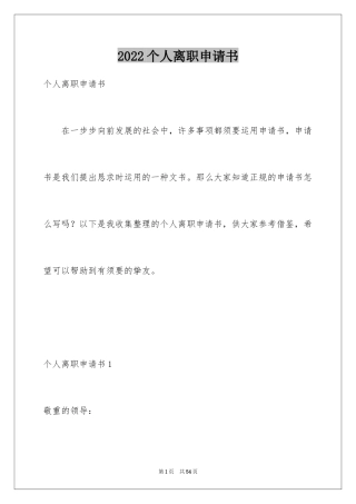 2024个人离职申请书_30