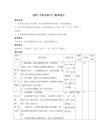 高个子和大胖子