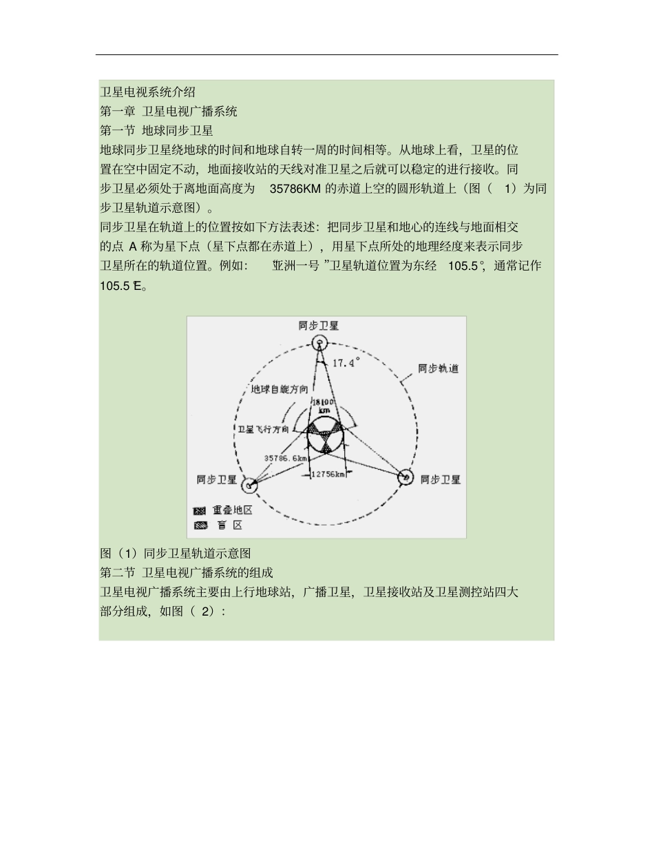 卫星电视天线基础知识入门概要_第1页
