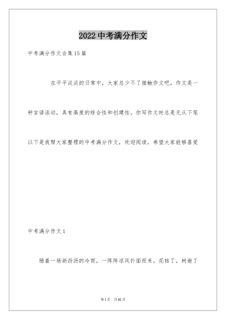 2024中考满分作文_64