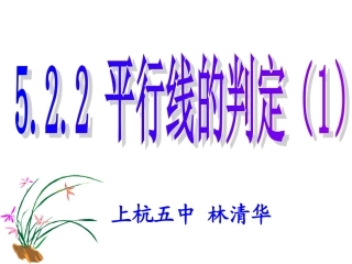 平行线的判定1
