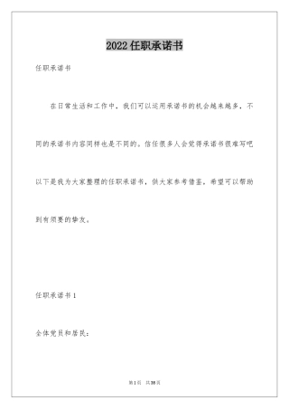 2024任职承诺书_8
