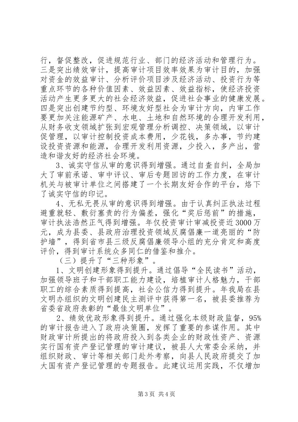 20XX年审计局年度工作总结_第3页