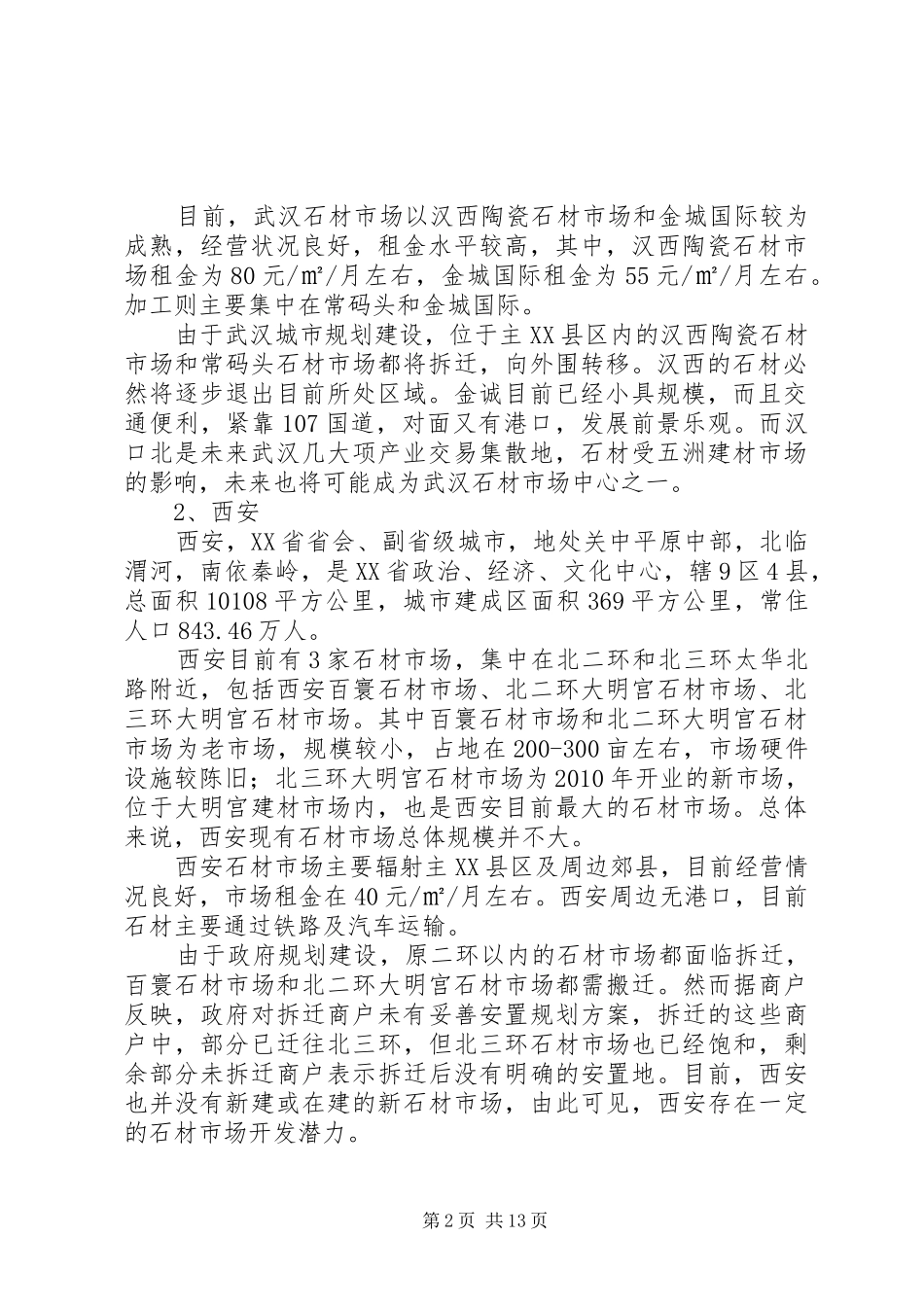 20XX年08石材市场调研总结(1)_第2页