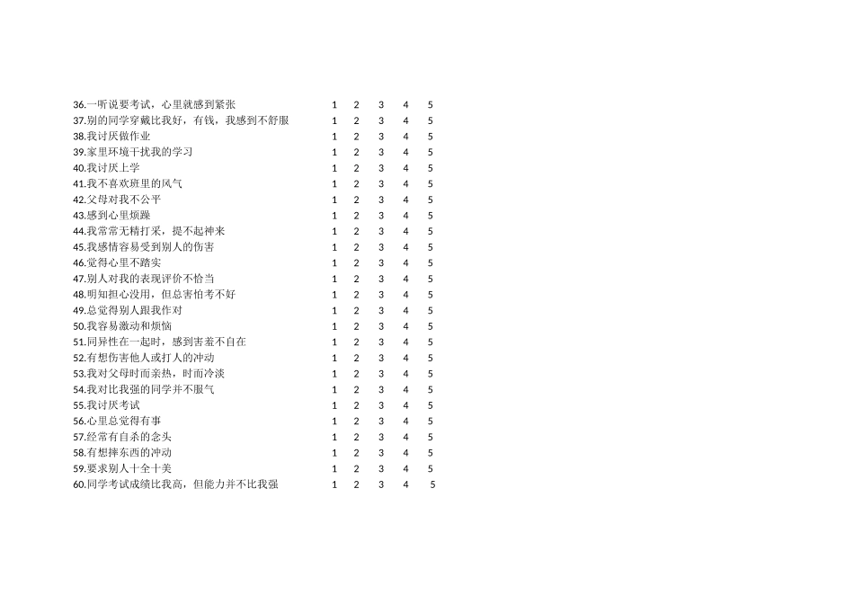 中国中学生心理健康测试_第3页