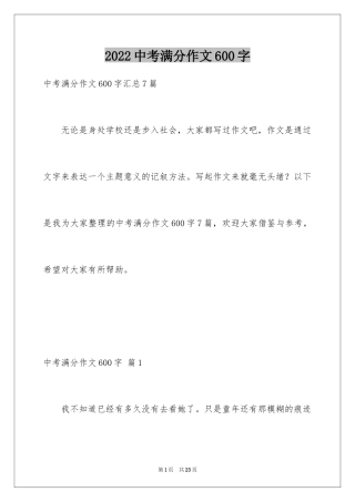 2024中考满分作文600字_106