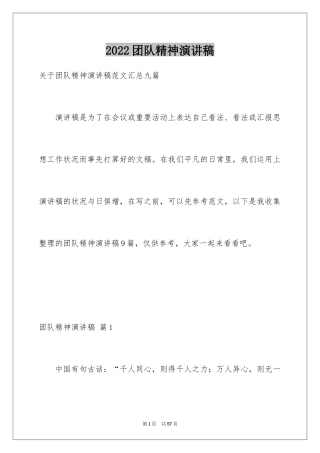 2024团队精神演讲稿_454