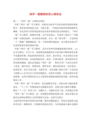 两学一做精准扶贫心得体会 (000001)
