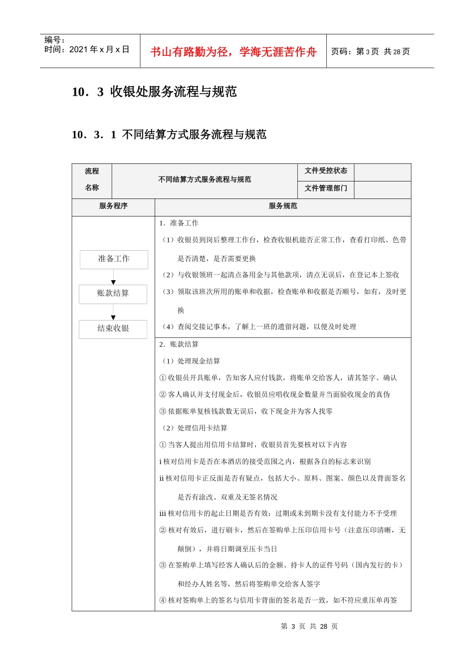酒店财务部采购部服务流程与规范_第3页