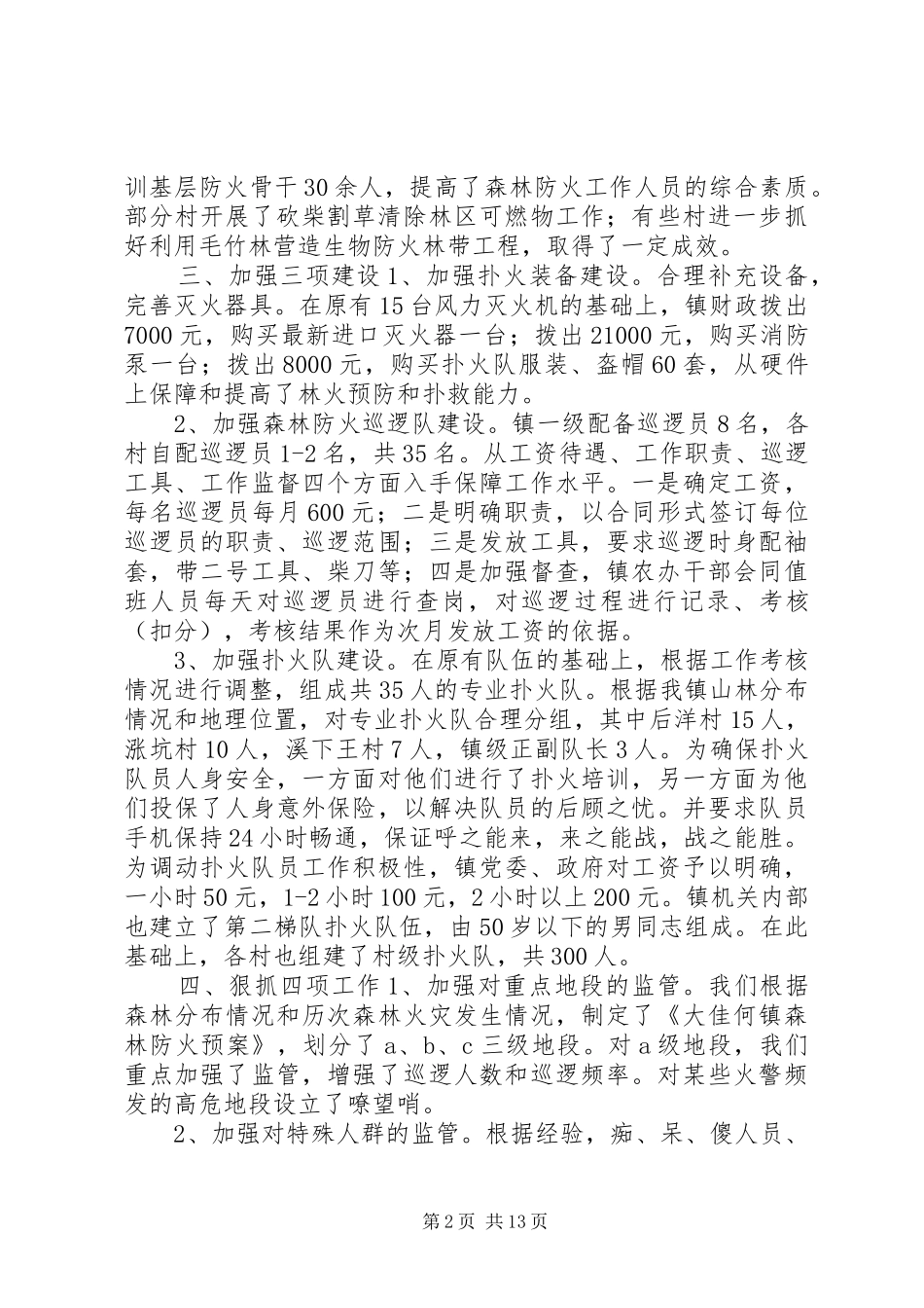 20XX年森林防火工作总结集锦_第2页