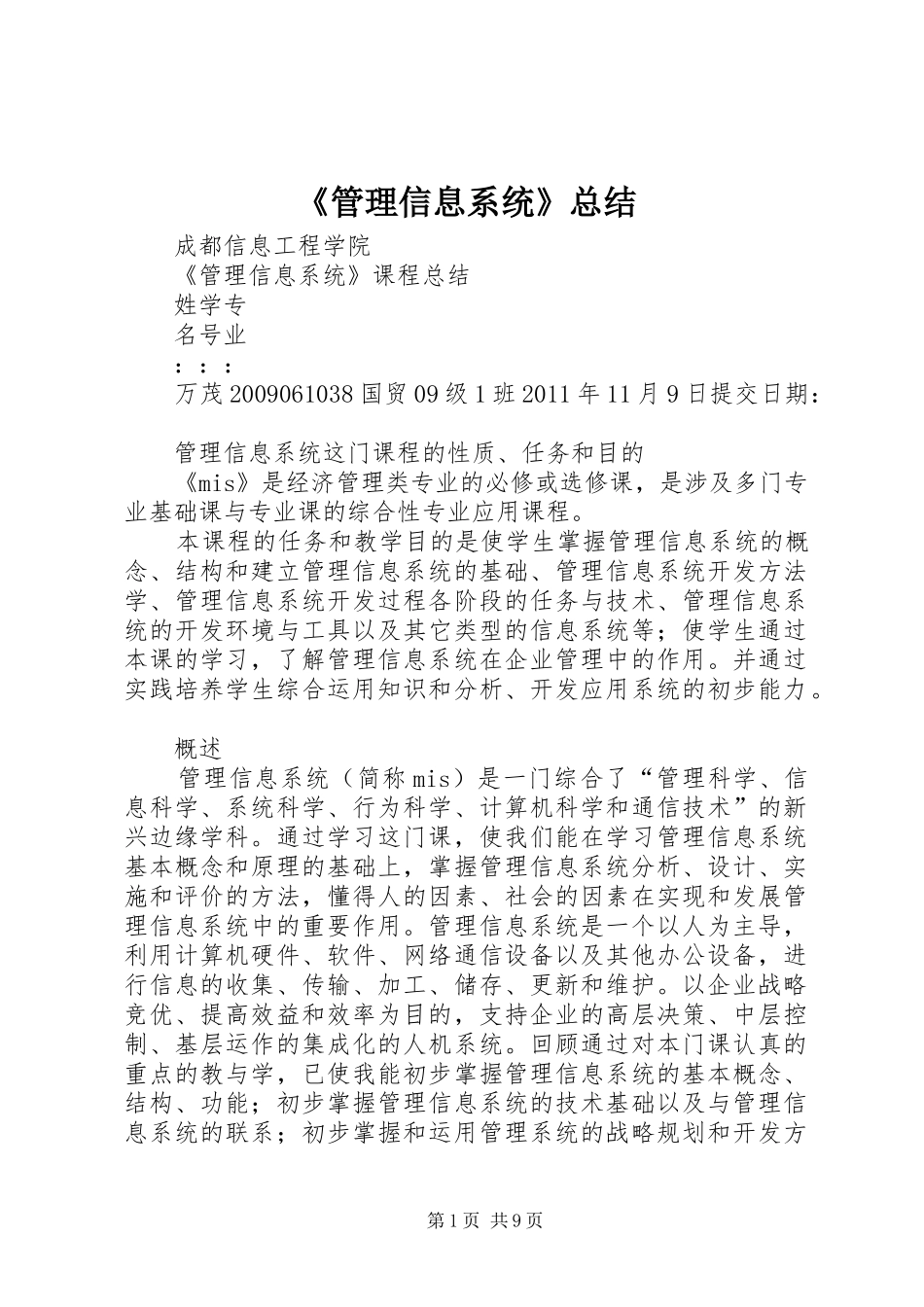 《管理信息系统》总结 _第1页