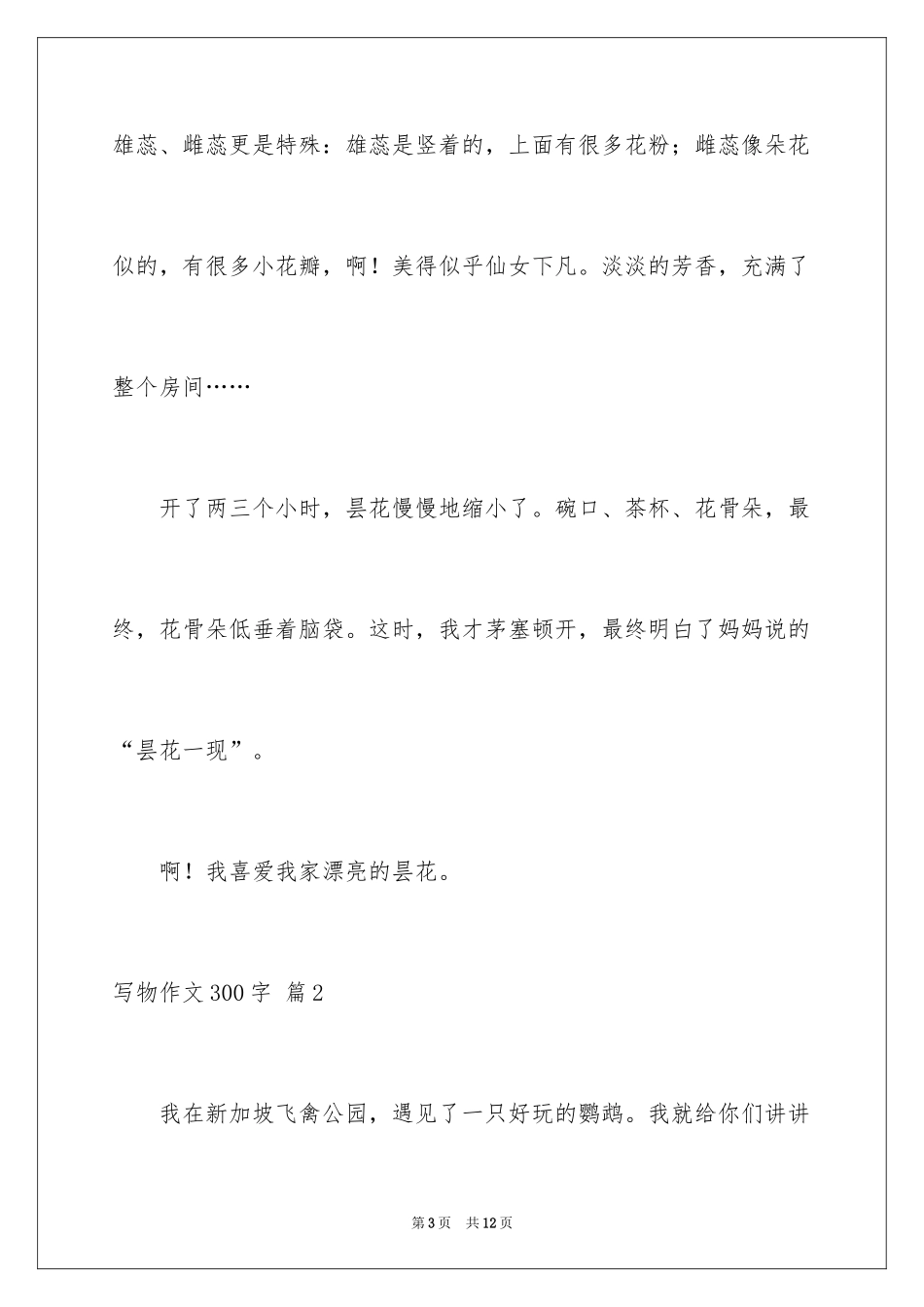 2024写物作文300字_193_第3页