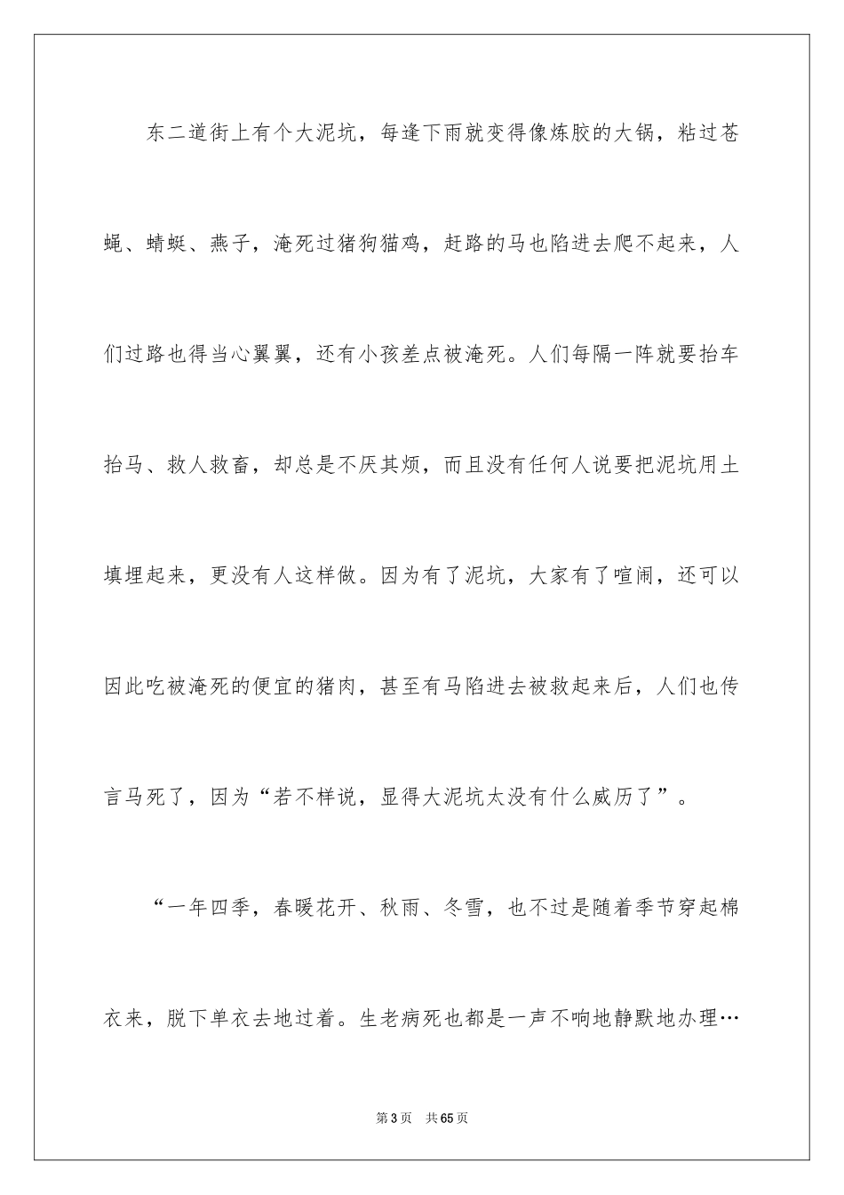 2024呼兰河传读书笔记_41_第3页