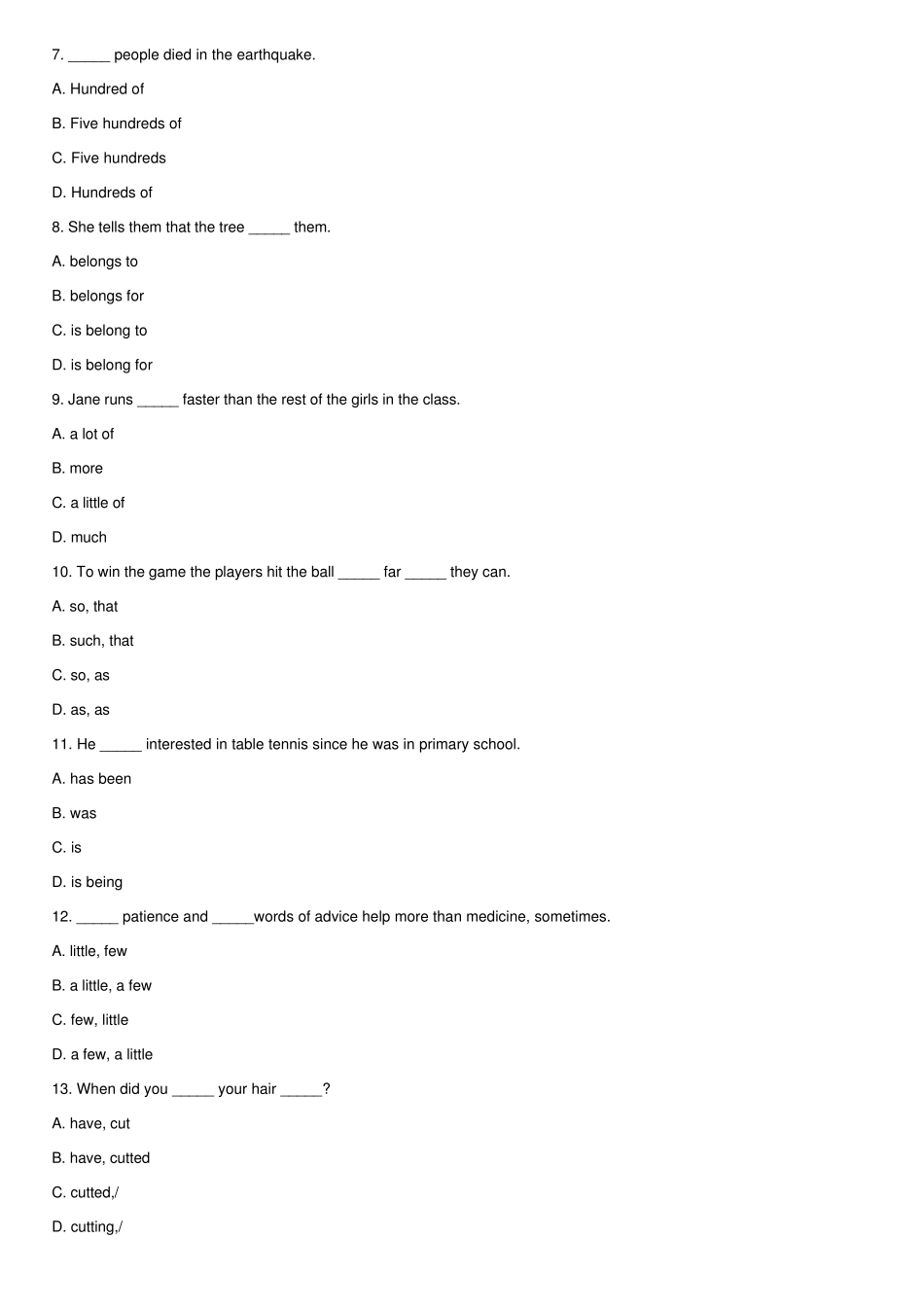 (完整版)雅思英语测试题 _第2页