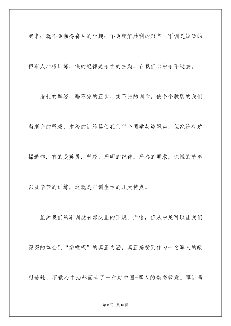 2024大学军训结束感言_6_第2页