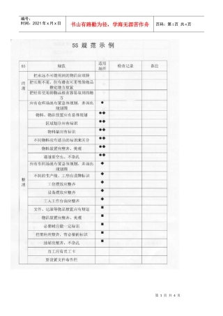 5s规范实例