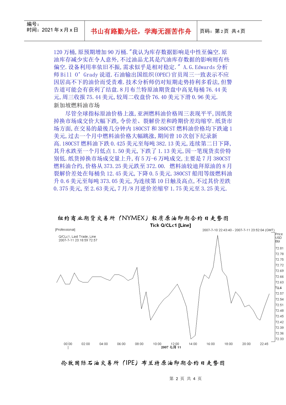 国际能源市场收市报道_第2页