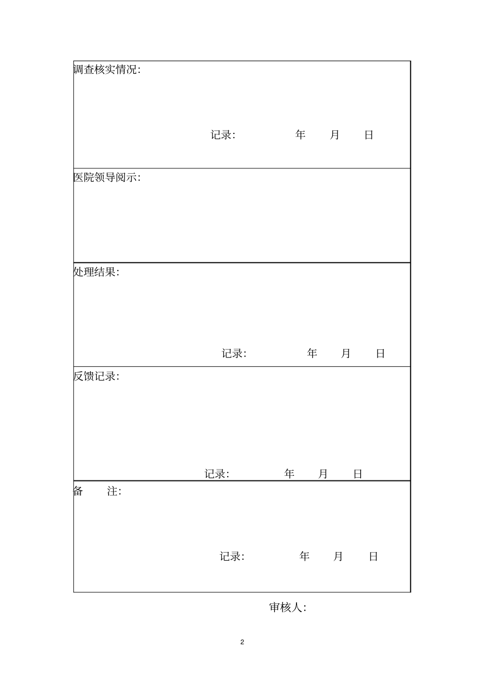卫生部医疗投诉登记本_第2页