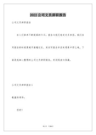 2024公司文员辞职报告_27