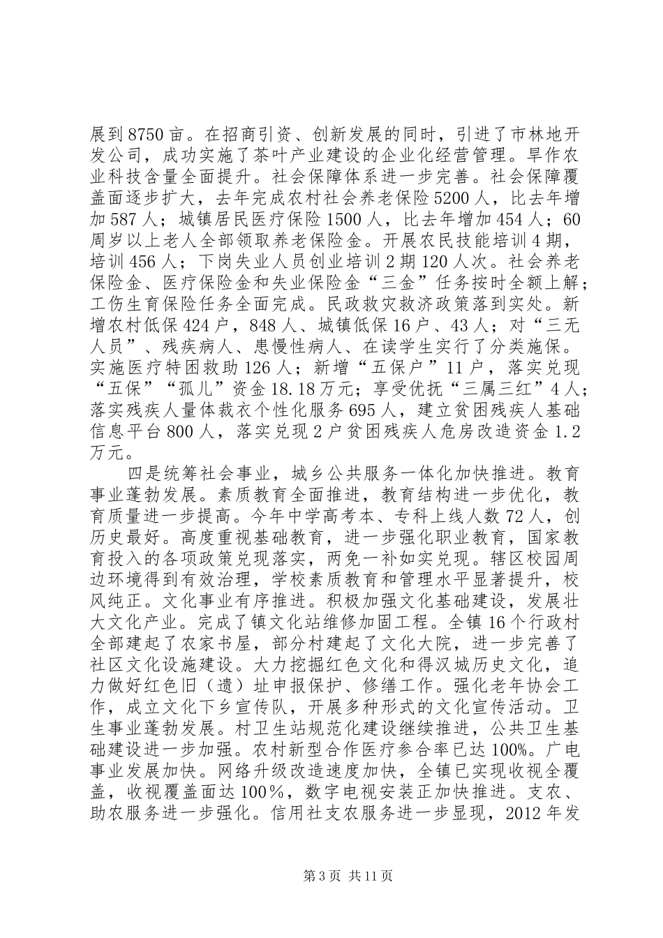 镇党委书记在XX年农村工作会讲话发言_第3页